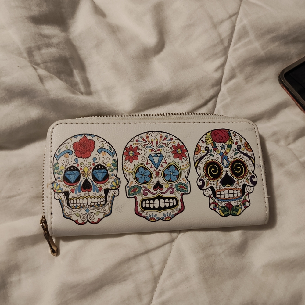 Colorful Sugar Skull Wallet
